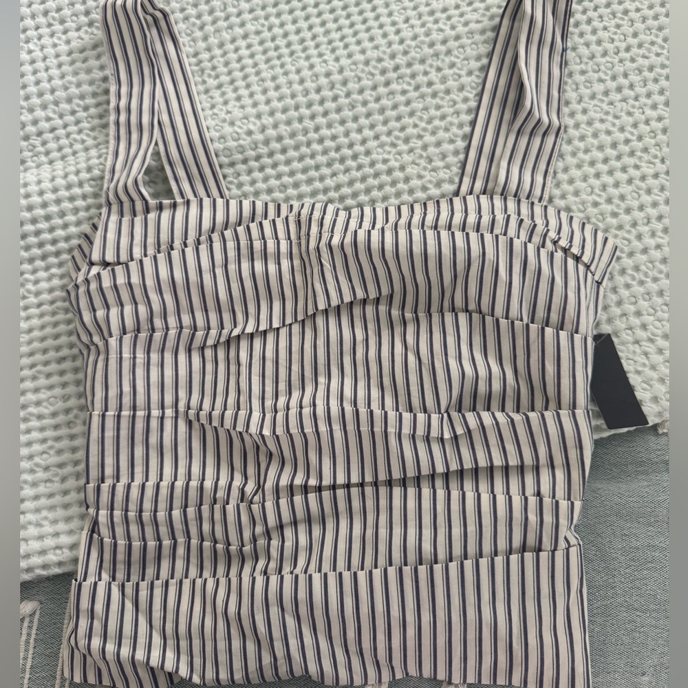 Lioness Cobain Corset Top in Ivory Multi Stripe